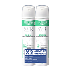 SVR Spirial Anti-Transpirant Spray Duopack 2x75ml