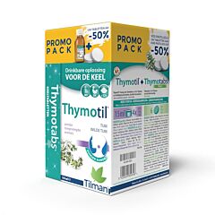 Tilman PROMOPACK Thymotil Drinkbare Oplossing 150ml + Thymotabs Natuur 24 Zuigtabletten -50%