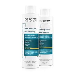 Vichy Dercos Ultra Kalmerende Shampoo Droog Haar Duo Promo 2e -50% 2x200ml