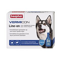 Beaphar Vermicon Line-on Middelgrote Hond 3x3ml