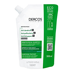 Vichy Dercos Technique Anti-Roos DS Shampoo Normaal/Vet Haar Navulling - 500ml