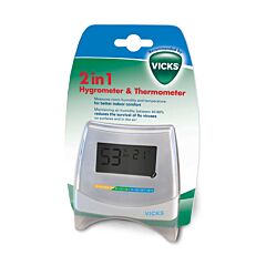 Vicks Hygrometer & Thermometer 2-In-1 1 Stuk