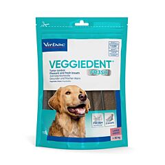 Virbac Veggiedent Hond - >30kg - 15 Kauwstrips