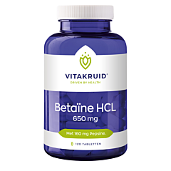 Vitakruid Betaïne HCL 650 mg - 120 Tabletten