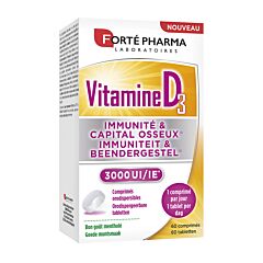 Forté Pharma Vitamine D3 3000UI 60 Smelttabletten