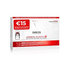 Vichy Dercos Aminexil Clinical 5 Women 21x6ml Ampullen Promo - €15