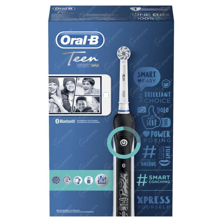 reflecteren Hub Wonen Oral-B Smart Teen Elektrische Tandenborstel Zwart 1 Stuk online Bestellen /  Kopen