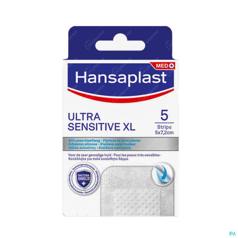 Afscheid maximaliseren roterend Hansaplast Ultra Sensitive XL Pleisters - 5x7,2cm - 5 Strips Online  Bestellen / Kopen