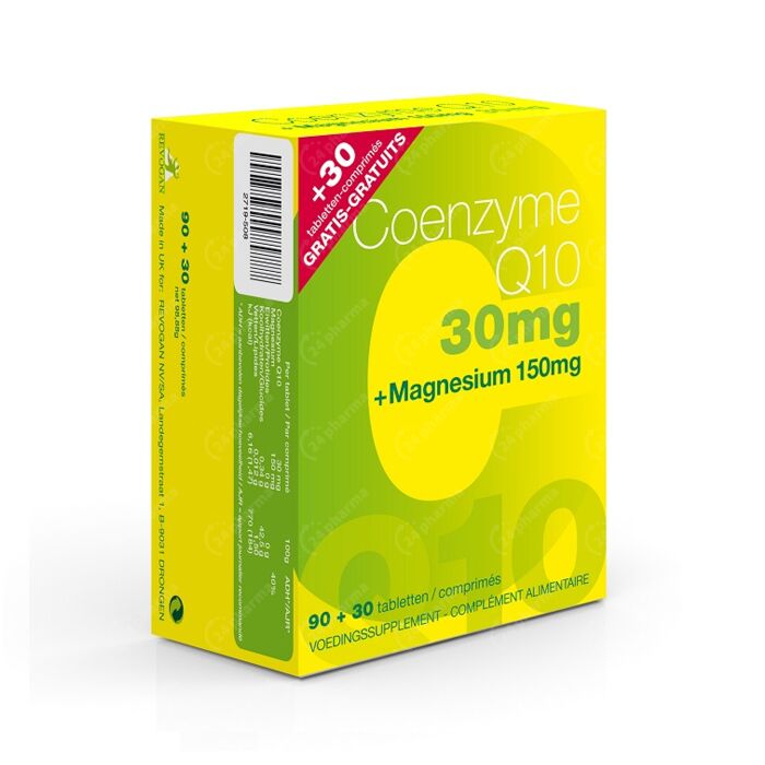 Wind Kustlijn Uitgaven Coenzyme Q10 30mg + Magesium Promo 90 + 30 Tabletten GRATIS online  Bestellen / Kopen
