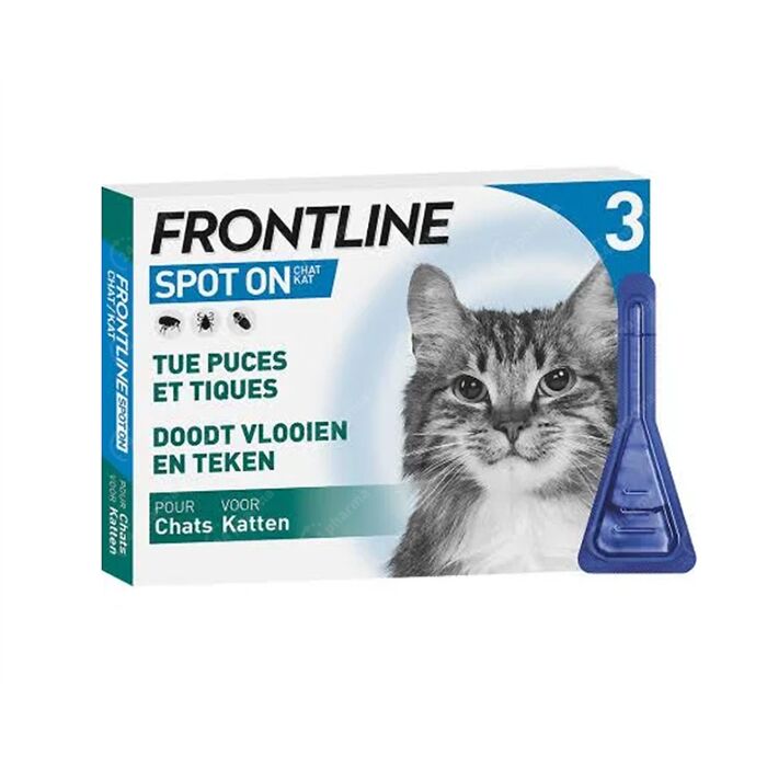 Vooruit bagage Duplicaat Frontline Spot On Kat Vlooien/ Teken 3x0,50ml online Bestellen / Kopen