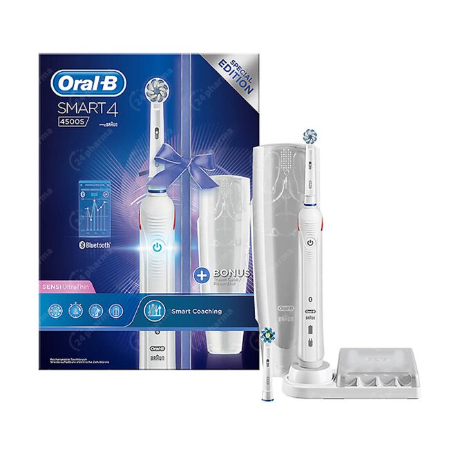 Oral-B Smart 4 4500s Elektrische Tandenborstel Wit + online Bestellen / Kopen
