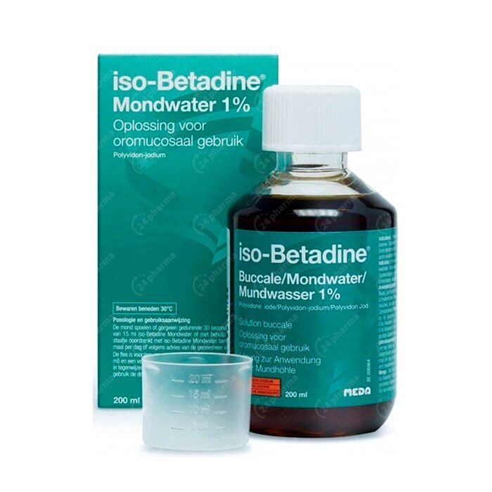 reguleren steno inval Iso-Betadine Mondwater 1% 200ml online Bestellen / Kopen