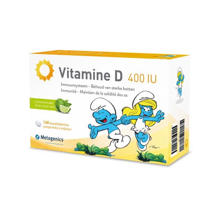 ontsnapping uit de gevangenis Bliksem aanbidden Metagenics Vitamine D 400IU Smurfen 168 Kauwtabletten online Bestellen /  Kopen