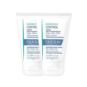 Ducray Hidrosis Control Anti-Transpirant Crème Handen/Voeten/Gelaat  2x50ml Promo 2de - 50%