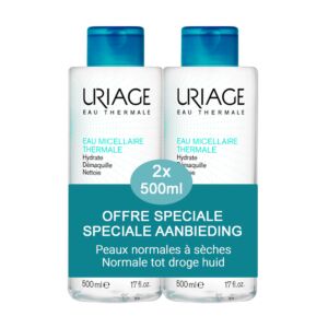 Uriage Micellair Water - Normale/ Droge Huid 500ml Promo 1+1 GRATIS