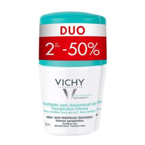 Vichy Deo Anti-Transpiratie Roller Duo 2e -50% 2x50ml 